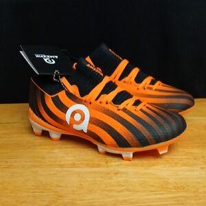 Amzzpik Performance Orange and Black Soccer Cleats